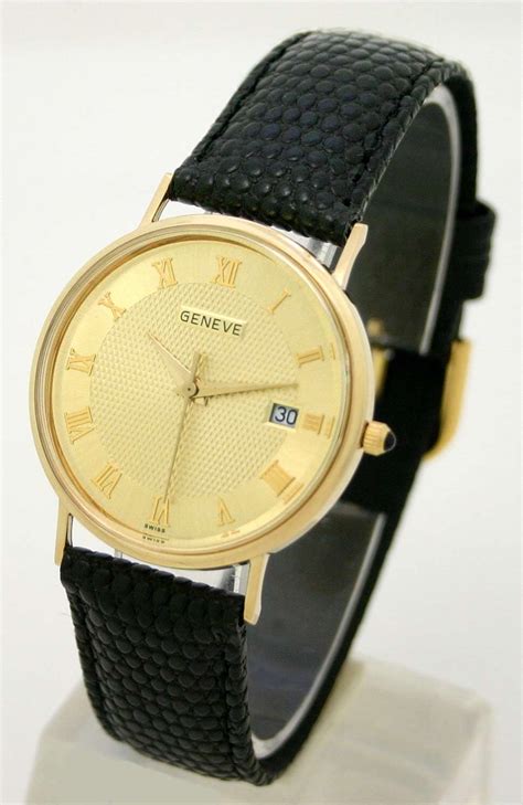 geneve watches mens|geneve classic gold watch 14k.